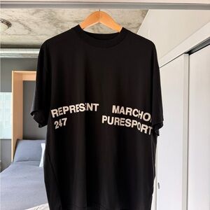 Represent Black Graphic Tee